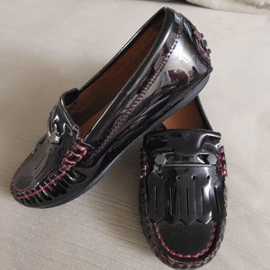 Venettini oxblood "driving " loafers